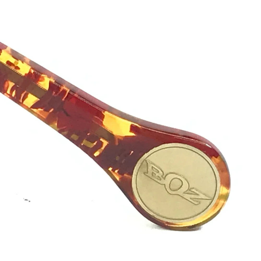 BOZ Eyeglasses Frames ZOUK 8090 Brown Red Cat Eye Semi Rim 52-18-140